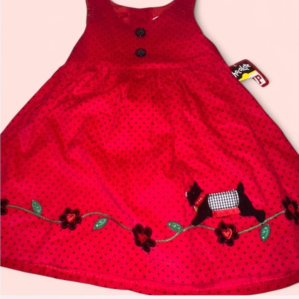 Vintage Chocolate Soup Embroidered dress size 24 months